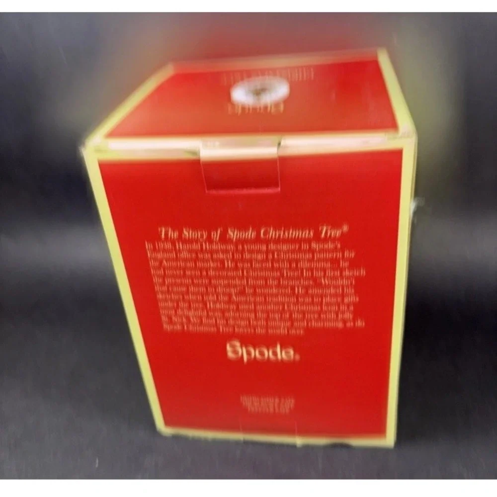 Spode Christmas Tree Tartan Wine Chiller & Coaster Bottle Cooler Set Gift Boxed